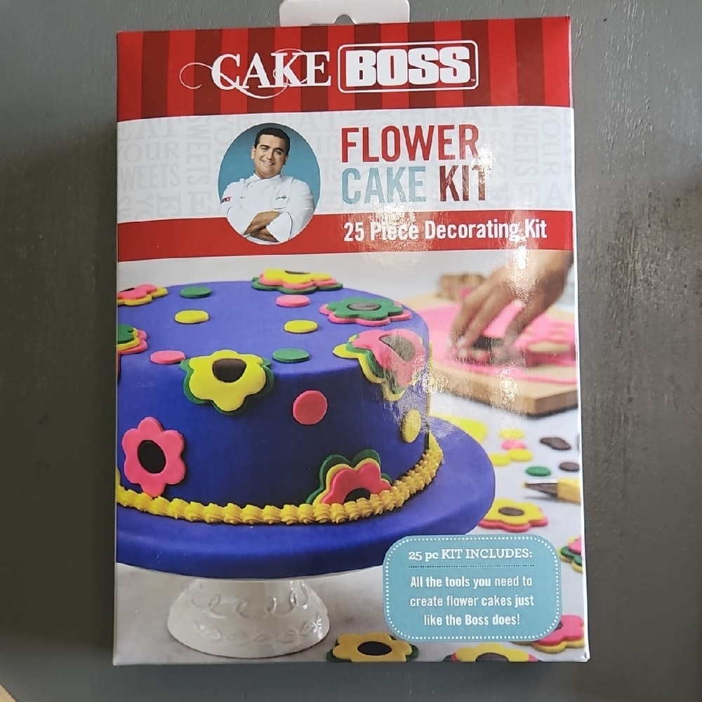 Flower Cake Kit - Blue and Yellow